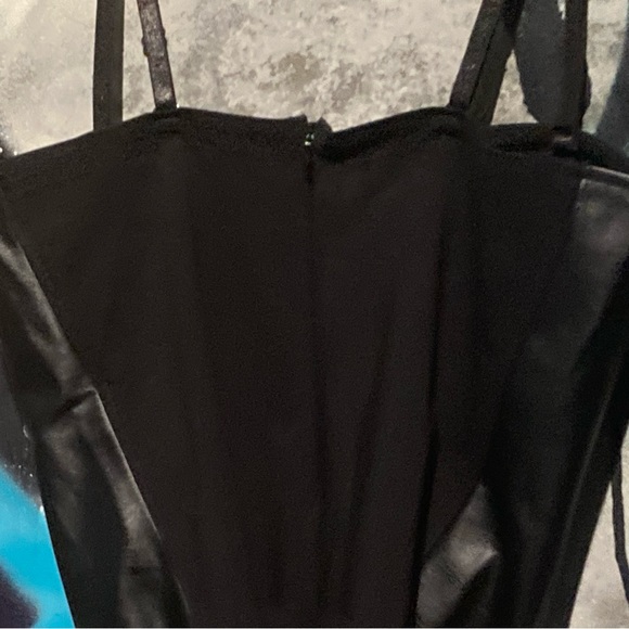 Say What? Tops Faux Leather Corset Bustier Bodysuit Poshmark